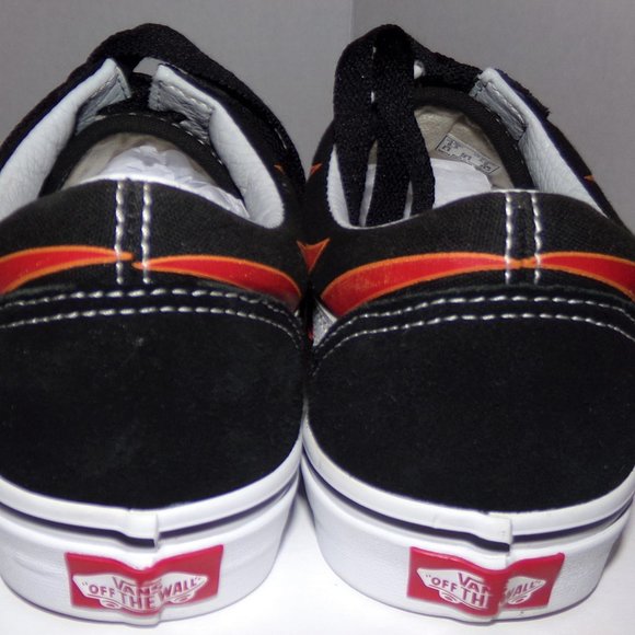 VANS MENS 6.5 WOMENS 8 REALLY COOL WITH FLAMES ON THE SIDE LIKE NEW LOVE THEM! - Picture 7 of 12